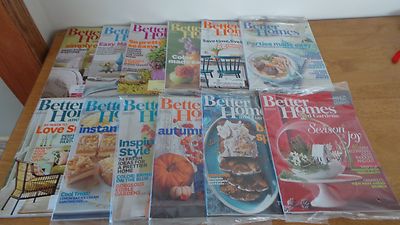 Better Homes and Gardens 2014 Back Issues Lot of 12 Full Year--Magazine- NEW-image