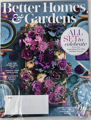 Better Homes & Garden Magazine New November 2021 Holiday Season Thanksgiving F..-image