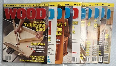 Better Homes & Gardens WOOD Magazine Lot of 10 from 2018, 2019, 2020 & 2021-image