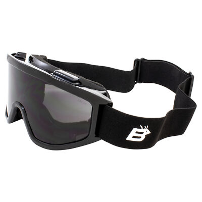Birdz Eyewear Vulture Padded Motorcycle Riding Goggles - Fits Over Most-image