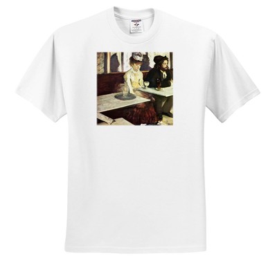 3dRose, Absinthe by Edgar Degas, T-Shirt-image