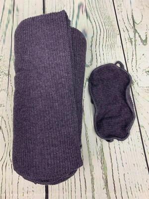 Travel Limited Edition Travel Blanket Set Heather Licorice Soft Cozy-image