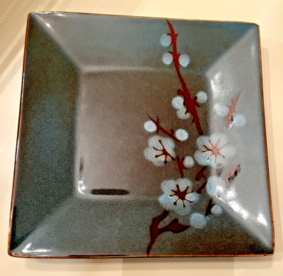 Pier 1 Imports TRANQUIL Asian Cherry Blossom Salad Plate 8.25
