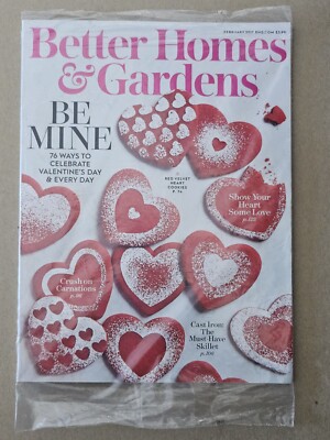 NEW Better Homes & Gardens Magazine February 2017 Valentine Be Mine FREE SHIP-image