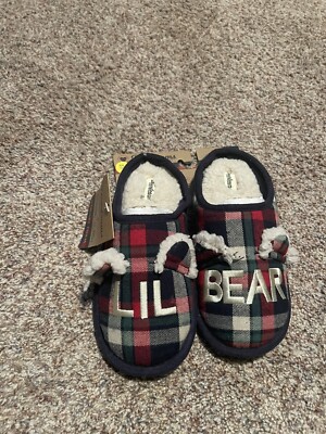 New dearfoam cozy comfort -made with memory foam - Kids Lil Bear Slippers 2-3-image
