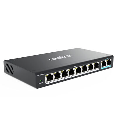 Reolink PoE PoE Switch with 8 PoE Ports 120W for Reolink NVR and PoE IP Camera-image