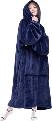Wearable Blanket Sweatshirt Gifts for Women and Men, Warm and Cozy Giant Blanket-image