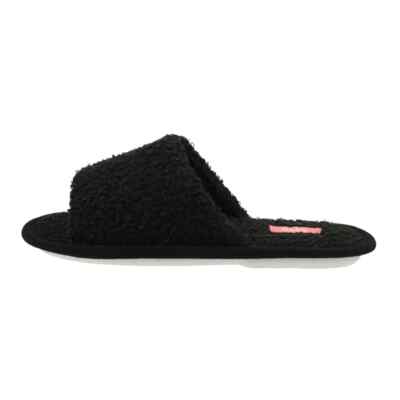 Cozy women's open-toe short fur slippers (memory foam)-image