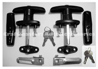 Truck cap Lockable T-Handles T323 complete W/2 Extra keys Most Framed doors -image