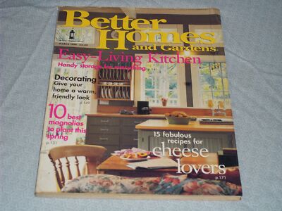 1999 MARCH BETTER HOMES & GARDENS MAGAZINE - EASY LIVING KITCHEN COVER - H 4083-image