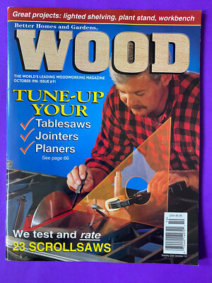 Better Homes Garden WOOD Magazine October 1996 Tablesaws Jointers Planers-image