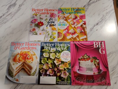 Better Homes And Gardens (BH&G)  25th Anniversary 5 Magazine Lot-image