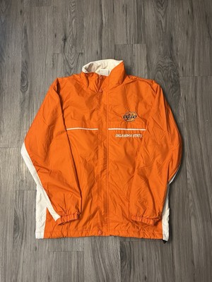 VTG Red Oak Sportswear Oklahoma State Cowboys Wind Breaker  Full Zip Sz M Orange-image