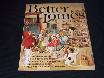 1961 DECEMBER BETTER HOMES & GARDENS MAGAZINE NICE COVER & ADS - H 1318-image