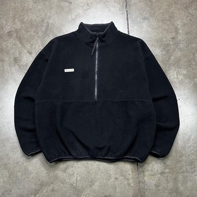 Vintage 90s Columbia Synchilla Fleece Pullover XL Black Half Zip Ski USA Made-image
