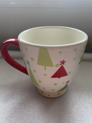 PIER 1 Christmas Tree Design Tea Coffee Mug Cup-image