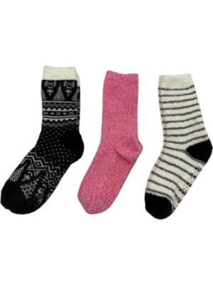 Comfort Code 3-pack Cozy Lounge Socks with Grippers Holiday-image