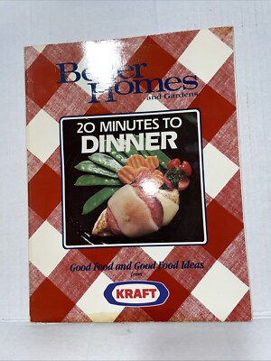 Better Homes And Gardens Book 20 Minutes To Dinner Krafts Food  Paperback 1987-image
