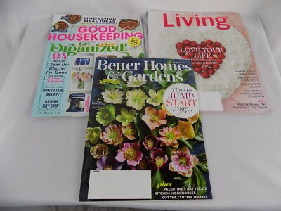 Lot of 3 Magazines Good Housekeeping Better homes Martha Stewart 2022-image