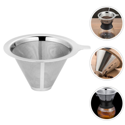 Pour Over Coffee Filter Stainless Steel Reusable Coffee Dripper Drip Cup Coffee-image
