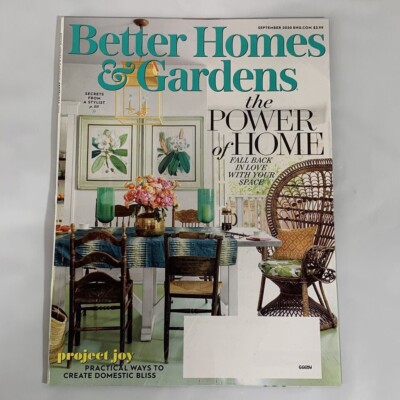 Better Homes & Gardens Magazine September 2020 The Power Of Home-image