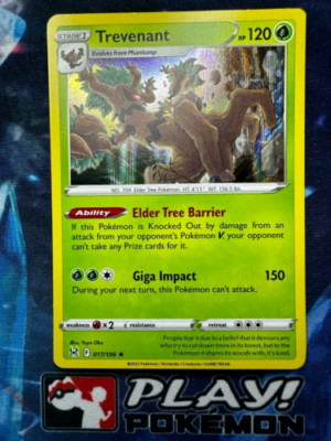 Trevenant 017/196 Holo Rare Lost Origin Pokemon TCG Card NM + Cardsaver-image