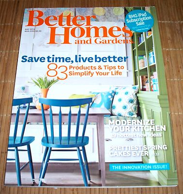 Better Homes and Gardens Magazine May 2014 Innovation Issue Spring Summer Recipe-image