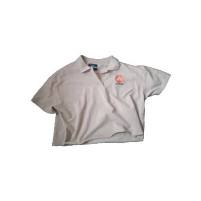 Forever 21 Airwalk Plus Womans Polo Shirt Color Beige Size 1X Cozy Comfort...-image