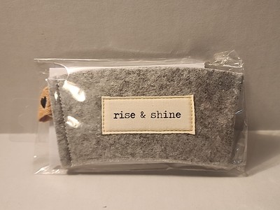 Demdaco Reusable Coffee Cozy & Gift Card Holder.  Rise & Shine. New -image