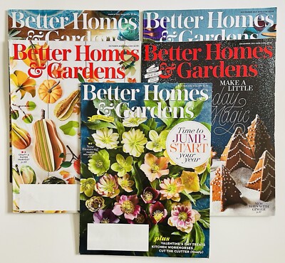 Better Homes & Gardens Magazine 2021-2022 Lot of 5 Issues-image