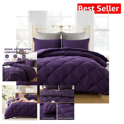 All-Season Lightweight Twin Comforter Set with Pillow Sham - Cozy & Stylish-image