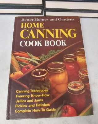 1974 Better Homes & Gardens Home Canning Cookbook Recipes Cook Book 1st Printing-image