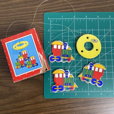 Vintage Russ Holiday Wind Chimes “Train” Style 1905-image