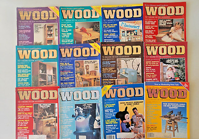 Better Homes & Gardens WOOD Magazine 1988-1990 Lot Of 12 Issues Home Woodworking-image