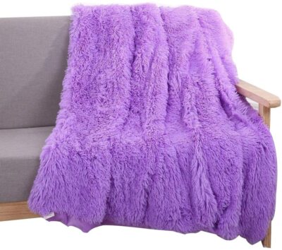 Super Soft Long Shaggy Fuzzy Fur Faux Fur Warm Elegant Cozy with Fluffy Blanket-image