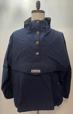 Columbia Jacket Adult Large Blue Long Sleeve Wind Breaker 90s Women’s-image