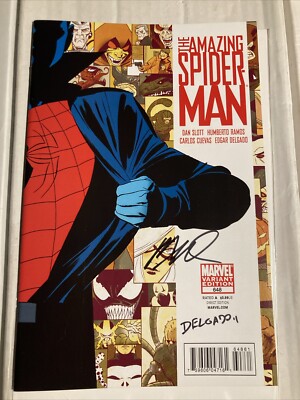 Amazing Spider-Man #648 Variant, Signed By Humberto Ramos / Edgar Delgado - New-image
