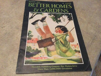 Vintage August 1933 BETTER HOMES and GARDENS Magazine-image
