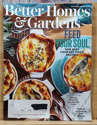 Better Homes & Gardens Magazine MARCH 2021 Feed Your Soul Our Best Comfort Food -image