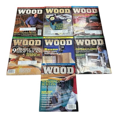 Better Homes And Gardens Wood Magazine Lot Of 7 1998-1999 -image