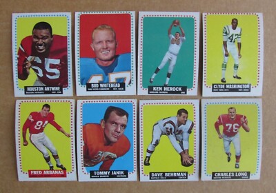1964 TOPPS FOOTBALL CARD SINGLES COMPLETE YOUR SET PICK CHOOSE UPDATED 5/27-image