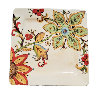 Pier 1 One Imports Carynthum Hand Painted Earthenware 10.75