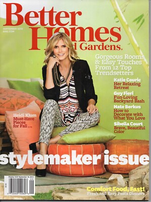 2012 :: Better Homes & Gardens :: September :: Sylemaker Issue :: Heidi Klum on -image