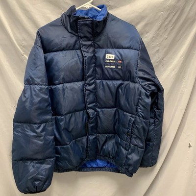 Vintage Polo Jeans Jacket Adult Medium Blue Long Sleeve Goose Down 90s Men’s-image