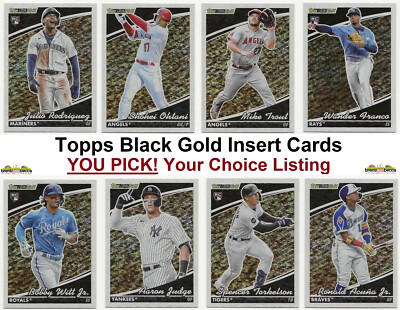 2022 Topps Update TOPPS BLACK GOLD Inserts ~ YOU PICK, Complete Your Set UPDATED-image