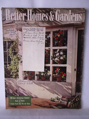 July 1945 WW2 Better Homes & Gardens Magazine Cannon Towels, Chevrolet, Pontiac-image