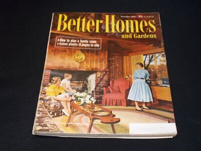 1955 NOVEMBER BETTER HOMES & GARDENS MAGAZINE NICE COVER & ADS - H 1326-image
