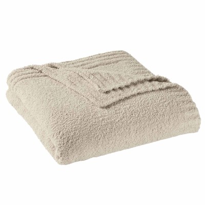 Better Homes & Gardens Cozy Knit Blanket, Beige, King-image