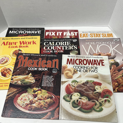 1980's Better Homes & Gardens Cookbooks Lot Of 8-image