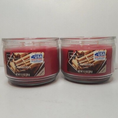 Mainstays Cinnamon Three Wick Candles ( 2 ) 11.5 oz-image